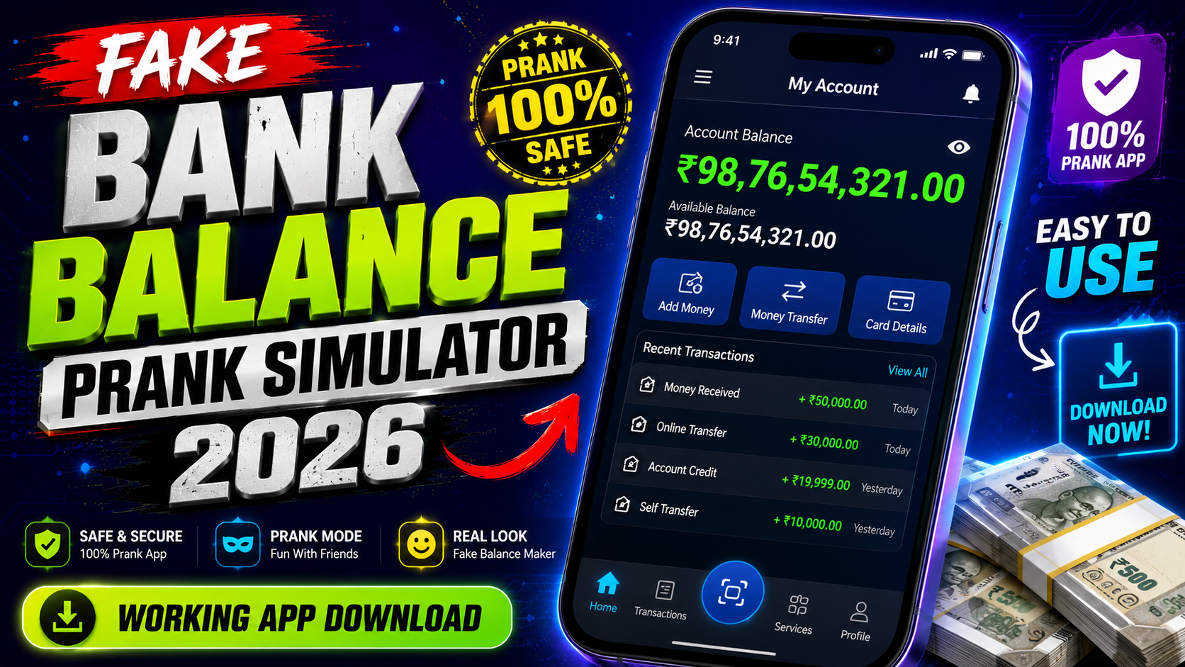 Bank Balance Prank